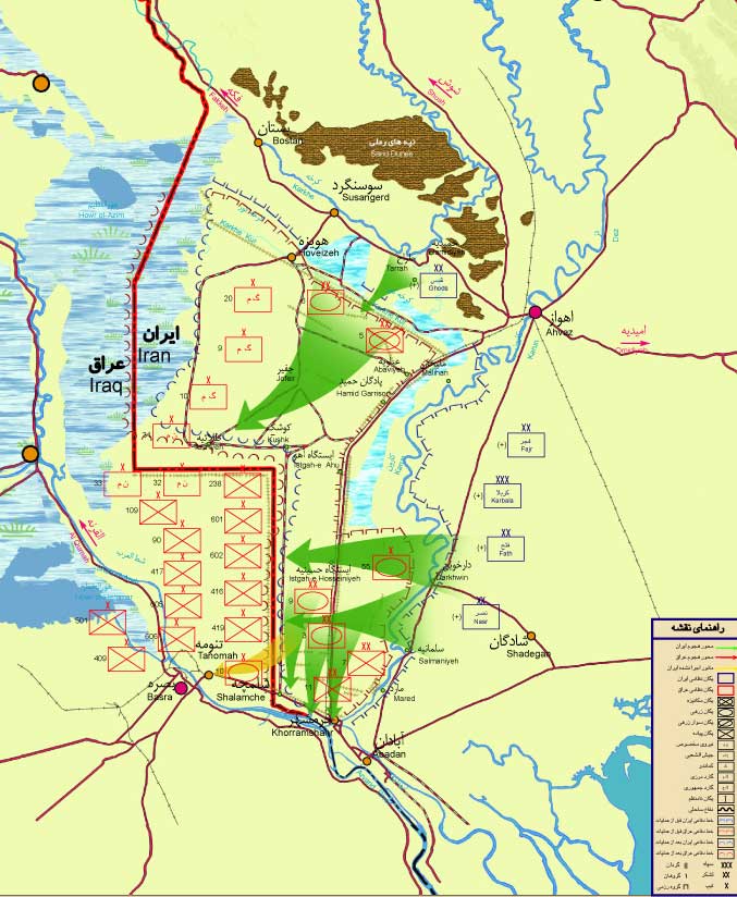 منطقه عمومی عملیات بیت المقدس و  استعداد دشمن
